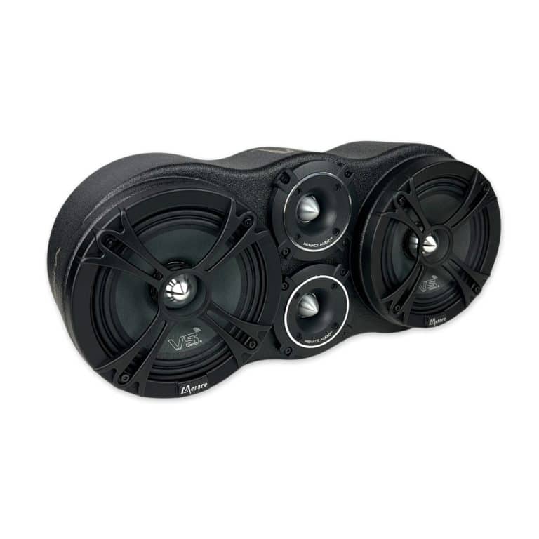 Dual 6.5″ Loaded Midrange Enclosure with 2 x 3.5 Tweeters – Silver ...